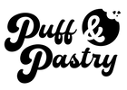 Black text 'Puff & Pastry' on a white background